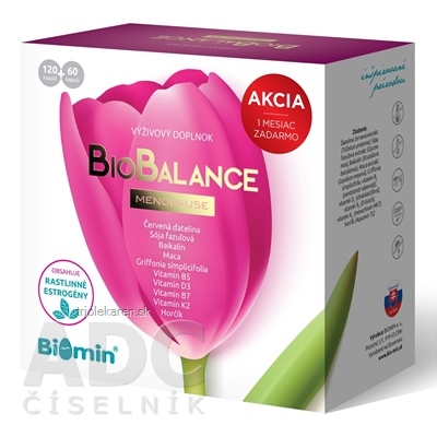 Biomin BioBalance MENOPAUSE AKCIA cps 120+60 (1 mesiac zadarmo) 1x180 ks