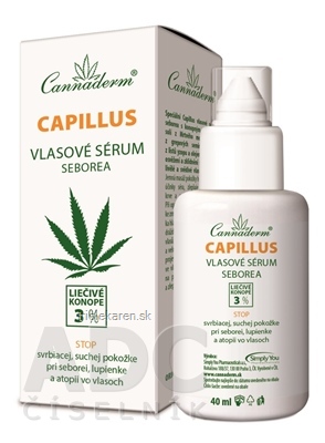 Cannaderm CAPILLUS vlasové sérum seborea 1x40 ml