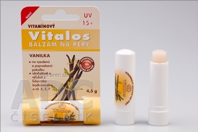 VITALOS Balzam na pery vanilka SPF 15 vitamínový 1 ks