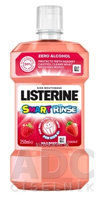 LISTERINE Smart Rinse Mild Berry ústna voda 1x250 ml