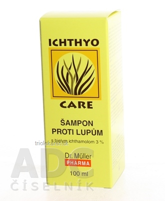 Dr. Müller IchthyoCare ŠAMPÓN 3% ICHT. proti lupinám, s bielym ichtamolom, 1x100 ml