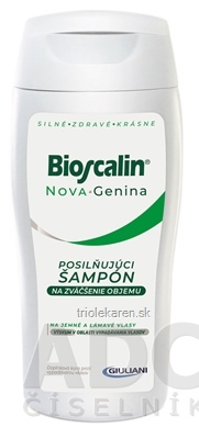 Bioscalin Nova Genina POSILŇUJÚCI ŠAMPÓN na zväčšenie objemu 200 ml