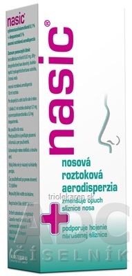 Nasic 1 mg/ml + 50 mg/ml nosová roztoková aerodisperzia 10 ml