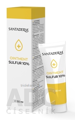 SANTADERM OINTMENT SULFUR 10% masť s obsahom síry 30 ml