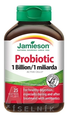 JAMIESON PROBIOTIC 1 MILIARDA cps zmes bakteriálnych kultúr - 5 kmeňov 1x25 ks