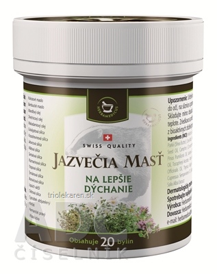 JAZVEČIA MASŤ na lepšie dýchanie 1x125 ml