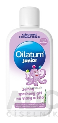 Oilatum JUNIOR jemný sprchový gél na vlasy a telo vhodný od narodenia 400 ml