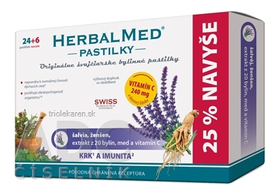 Dr.Weiss HERBALMED PASTILKY krk a imunita pastilky 30 ks