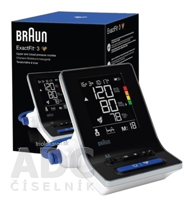 BRAUN EXACTFIT 3 BUA 6150 Ramenný tlakomer s dvoma manžetami 22-32 cm a 32-42 cm 1 ks