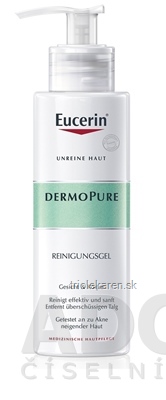 Eucerin DERMOPURE hĺbkovo čistiaci gél problematická pleť 1x400 ml