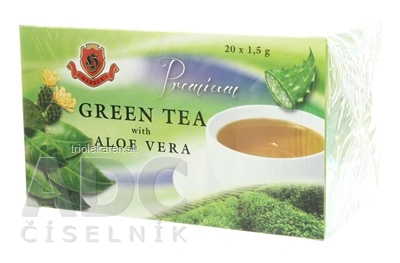 HERBEX Premium GREEN TEA S ALOE VERA zelený čaj 20x1,5 g (30 g)