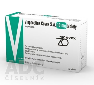 Vinpocetine Covex S.A. 10 mg tablety 90 ks