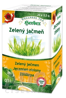 HERBEX ZELENÝ JAČMEŇ bylinný čaj 20x2,5 g (50 g)