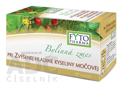 FYTO Bylinná zmes pri zvýšenej kyseline močovej vrecúška 20 x 1,25 g