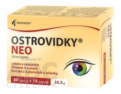 Noventis Ostrovidky Neo - AKCIA cps 30 + 15  navyše (45 ks)