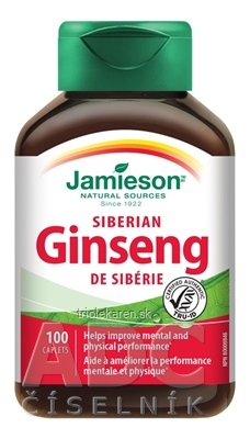 JAMIESON SIBÍRSKY ŽENŠEN 650 mg tbl 1x100 ks