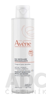 AVENE MICELÁRNA VODA na odlíčenie citlivá pleť a oči 200 ml