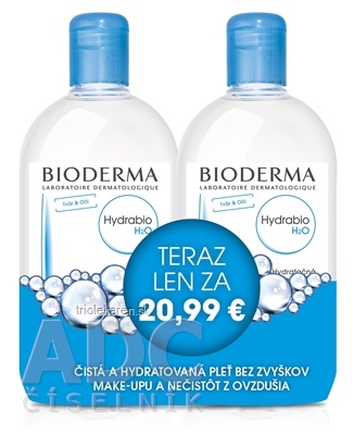 BIODERMA Hydrabio H2O FESTIVAL micelárna pleťová voda 2x500 ml (akciová cena), 1x1 set