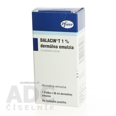 DALACIN T 1 % dermálna emulzia emu der (fľ.PE) 1x30 ml