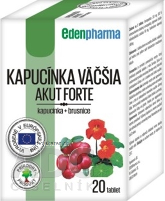 EDENPharma KAPUCÍNKA VÄČŠIA AKUT FORTE tbl 1x20 ks