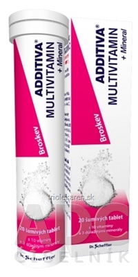 ADDITIVA MULTIVITAMÍN + Minerál, Broskyňa tbl eff 1x20 ks