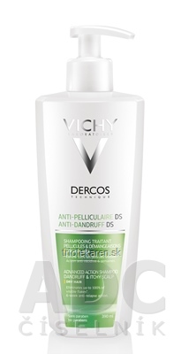 VICHY DERCOS ANTI-DANDRUFF DRY šampón proti lupinám na suché vlasy (M9099601) 1x390 ml