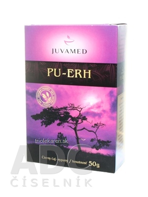 JUVAMED PU-ERH ČIERNY ČAJ sypaný 1x50 g