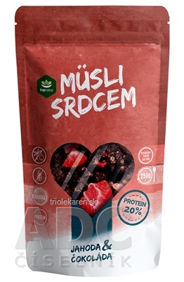 topnatur Müsli srdcom Jahoda & Čokoláda proteínové 1x250 g