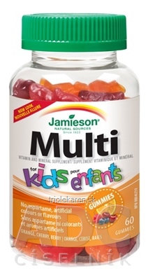 JAMIESON Multi kids GUMMIES želatínové pastilky 1x60 ks