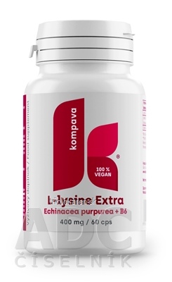 kompava L-LYSINE Extra cps 400 mg (Echinacea + B6) 1x60 ks