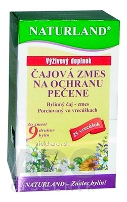 NATURLAND ČAJOVÁ ZMES NA OCHRANU PEČENE nálevové vrecúška 25x1,5 g (37,5 g)