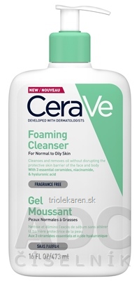 CeraVe ČISTIACI PENIVÝ GÉL na normálnu až mastnú pleť (MB096200) 1x473 ml