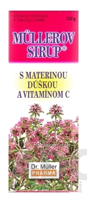 MÜLLEROV SIRUP S MATERINOU DUSKOU A VIT. C 1x320 g