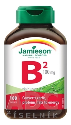 JAMIESON VITAMÍN B2 RIBOFLAVÍN 100 mg tbl 1x100 ks