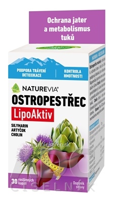 NATUREVIA PESTREC LipoAktiv kapsuly 30 ks