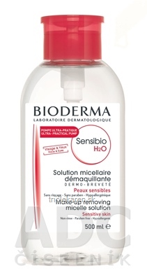 BIODERMA Sensibio H2O micelárna voda pre citlivú pleť s pumpou 500 ml