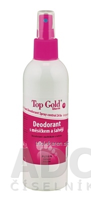 TOP GOLD Deo s nechtíkom a šalviou+Tea Tree Oil sprej 1x150 g