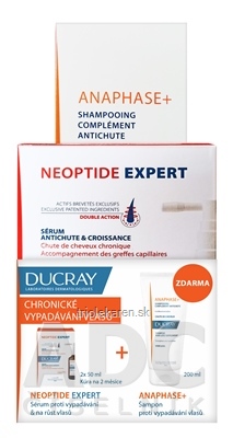 DUCRAY NEOPTIDE EXPERT sérum proti vypad. vlasov 2 x 50 ml Anaphase Shampoo 200 ml 1 set