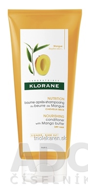 KLORANE BAUME APRES SHAMPOOING AU BEURRE DE MANGUE balzam na vlasy s mangovým maslom 1x200