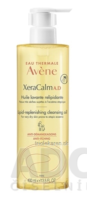 AVENE XeraCalm A.D umývací olej pre suchú kožu so sklonom k atopickému ekzému 400 ml