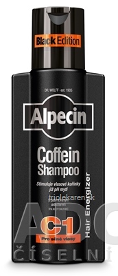 ALPECIN Coffein Shampoo C1 Black Edition kofeínový šampón proti vypadávaniu vlasov 250 ml