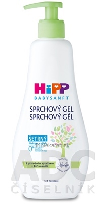 HiPP BABYSANFT Sprchový gél šetrný, s výťažkom z Bio mandlí (inov.2022) 1x400 ml