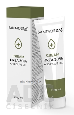 SANTADERM CREAM UREA 30% AND OLIVE OIL krém s ureou a olivovým olejom 50 ml