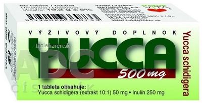 NATURVITA YUCCA 500 mg Yucca shidigera tbl 1x60 ks