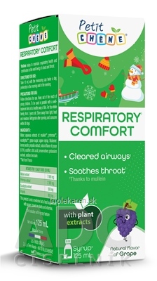 Petit CHENE RESPIRATORY COMFORT detský sirup, s hroznovou arómou 1x125 ml