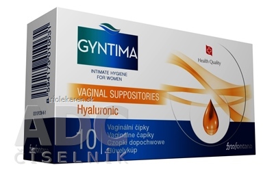 Fytofontana GYNTIMA Hyaluronic Vaginálne čapíky 1x10 ks