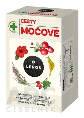 LEROS MOČOVÉ CESTY vrecúška 20 x 1,5 g