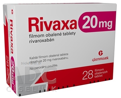 Rivaxa 20 mg tablety 28 ks