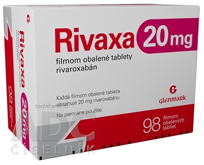 Rivaxa 20 mg tablety 98 ks