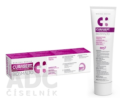 CURASEPT BIOSMALTO SENSITIVE TEETH zubná pasta pre citlivé zuby 1x75 ml